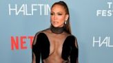 Too Hot to Handle! Jennifer Lopez Wears Sheer Dress at 'Halftime' Premiere