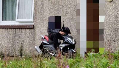 Police surprise ‘oblivious’ moped rider and reunite stolen vehicle with owner