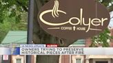 Colyer Coffee House owners trying to preserve historical building after fire
