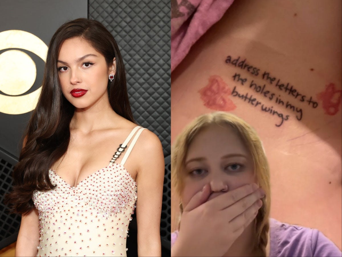 Olivia Rodrigo hilariously responds to fan’s viral tattoo typo of lyrics