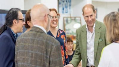 His Royal Highness Prince Edward visiting the Island TODAY