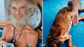 Llega a tierra el náufrago australiano, después de sobrevivir tres meses perdido en altamar junto a su perrita
