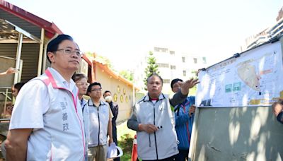 凱米颱風來襲桃市府啟動跨局處應變措施 張善政視察滯洪池防颱整備