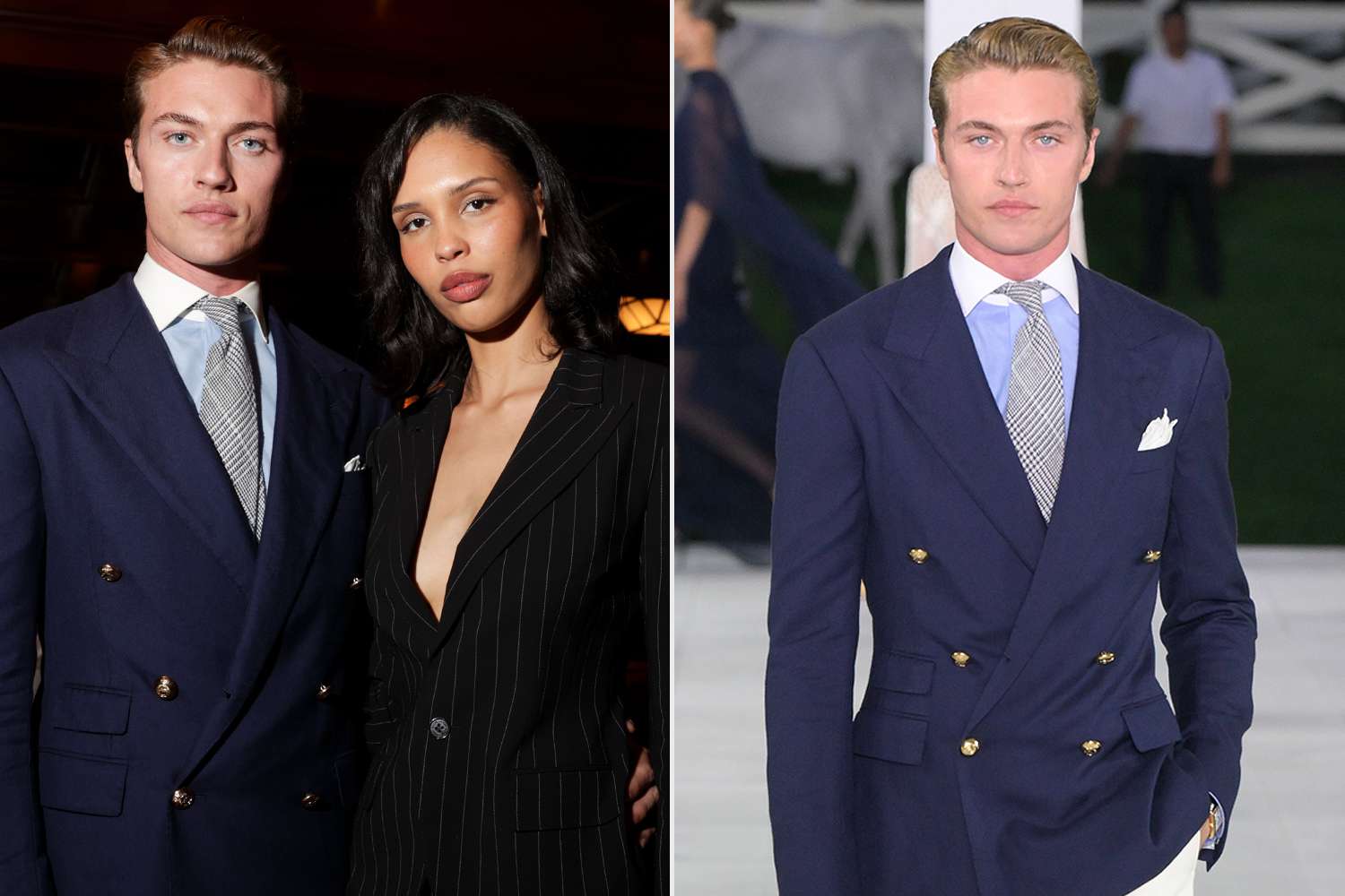 Nara Smith and Lucky Blue Smith Have Glam Date Night at Ralph Lauren Show — and Lucky Walks the Runway!