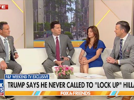 Fox hosts: Trump lying about not saying 'lock her up' "is not the point," because he didn't lock her up