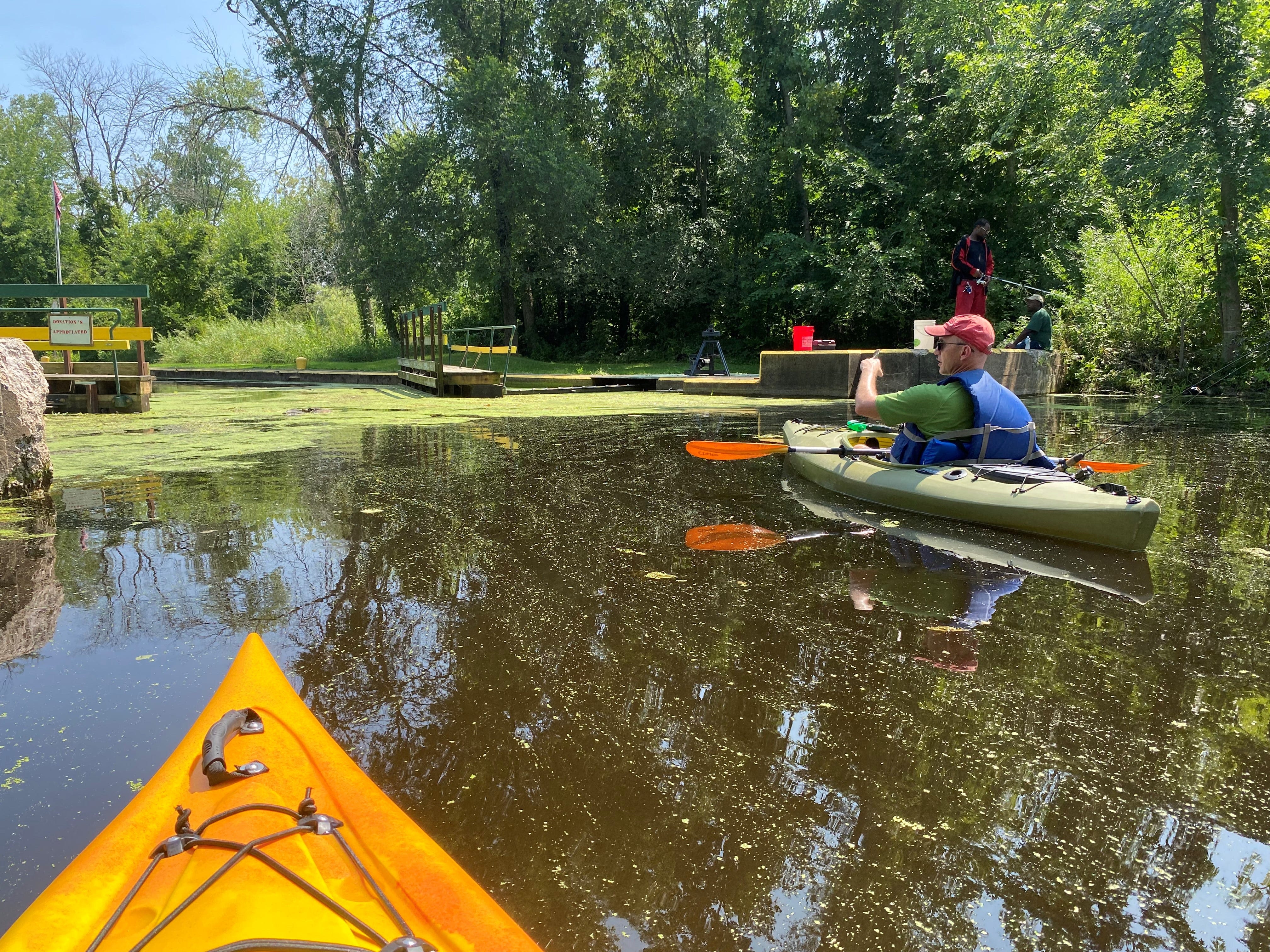 Paddling through Wisconsin's past on the Upper Fox River, including the unique Eureka Lock