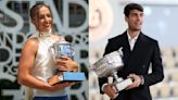 Look of the Week: Carlos Alcaraz & Iga Swiatek's designer style in Roland Garros trophy shoots | Tennis.com