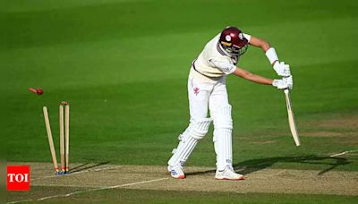 Watch: How a dropped towel saved a batsman from losing his wicket | Cricket News - Times of India