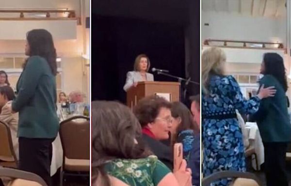 Nancy Pelosi interrupted while accepting award by anti-Israel agitator: 'Shame on you!'