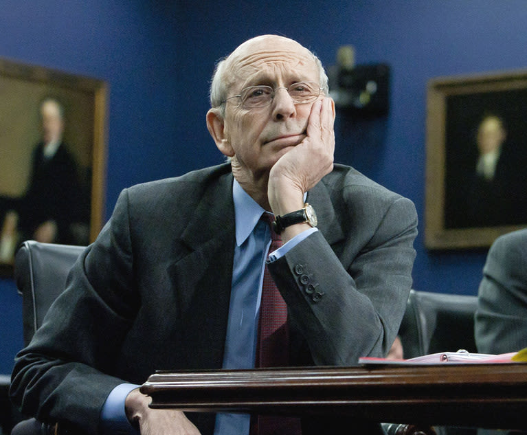 Breyer Says Textualism Leads to 'Abhorrent' Outcomes, But Takes a Light Touch on Its Effects on Today's SCOTUS | New York Law Journal