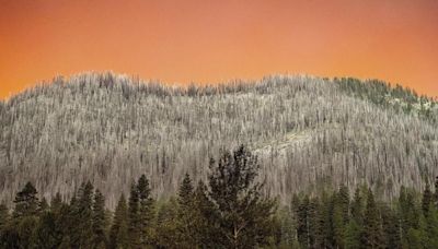 Firefighters helped by cooler weather battle blaze that has scorched area larger than Los Angeles