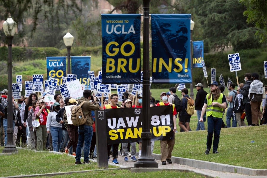 University of California strike over response to pro-Palestinian protests expands to 3 more campuses