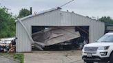 Tornado damages trees, and roofs in the Willard, Mo., area