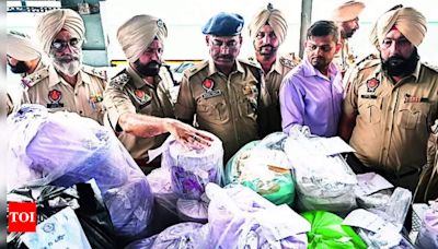 Punjab Police Destroy 83kg Heroin and Other Contraband on International Day Against Drug Abuse | Chandigarh News - Times of India