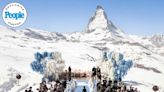 Inside Couple's Wild Snow Globe Wedding with Giant Ice Blocks and Flying Performers in Switzerland! (Exclusive)