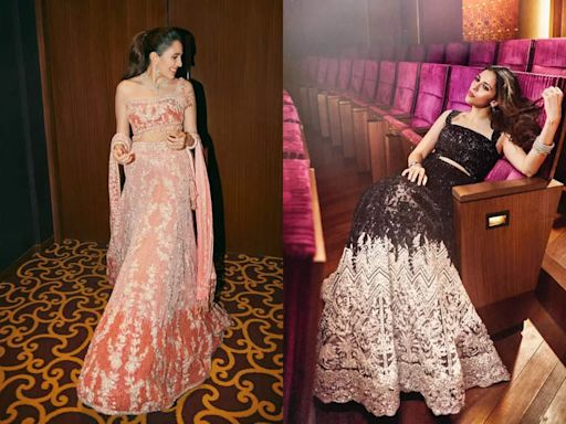 Shloka Ambani's Manish Malhotra lehenga vs Shloka Ambani's Faraz Manan lehenga: Which look wins your vote? - Times of India