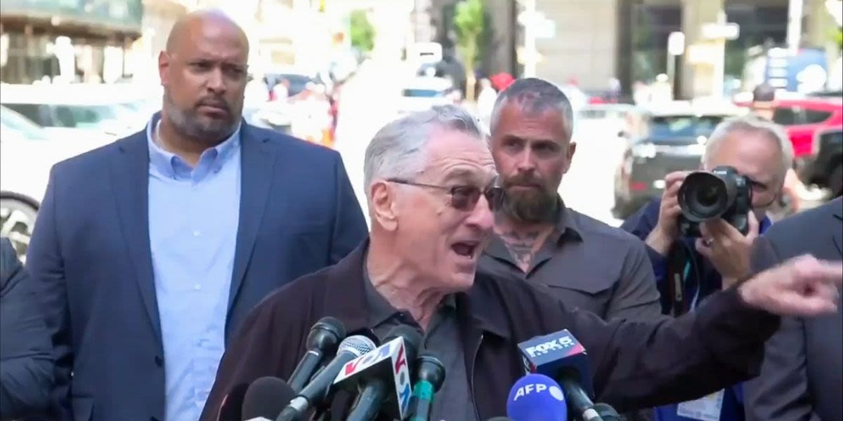 Tempers flare as Robert DeNiro clashes with Trump supporter outside hush money trial