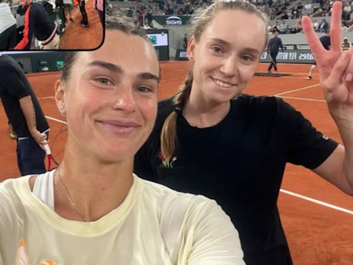 WATCH: Elena Rybakina and Aryna Sabalenka practice together