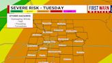 FIRST WARN WEATHER DAY TUESDAY: Increasing confidence of widespread strong to severe storms