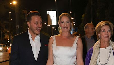 Princess Theodora and husband-to-be perform traditional Greek dance