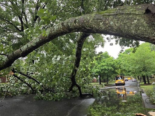 1 dead, thousands without power as storms pummel Charlotte. Flights grounded at airport