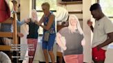 College student finds life-size cutout of his mother in new dorm room