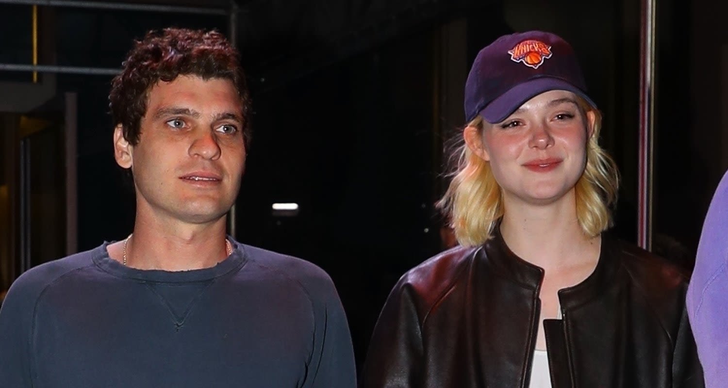 Elle Fanning & Boyfriend Gus Wenner Hold Hands Heading to Knicks Game