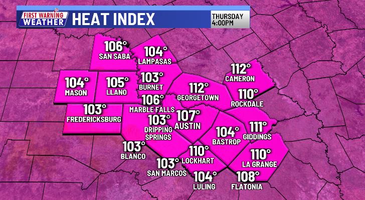 Austin hits 100º for first time in 2024, more to come