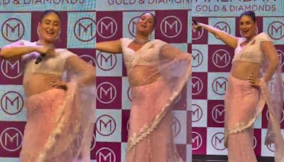 Geet is back! Kareena Kapoor dances to ’Yeh Ishq Haaye’ in a sheer saree at Abu Dhabi event - watch video