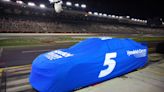 Kyle Larson arrives for Coca-Cola 600 and set to take over for Justin Allgaier following rain delay