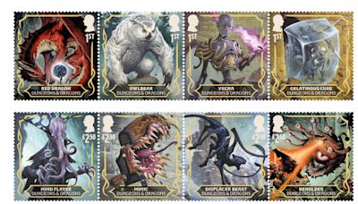 Royal Mail unveils new stamps celebrating 50th anniversary of Dungeons & Dragons