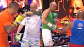 Oleksandr Usyk glares at Tyson Fury as pair use surprise tactics in open workout