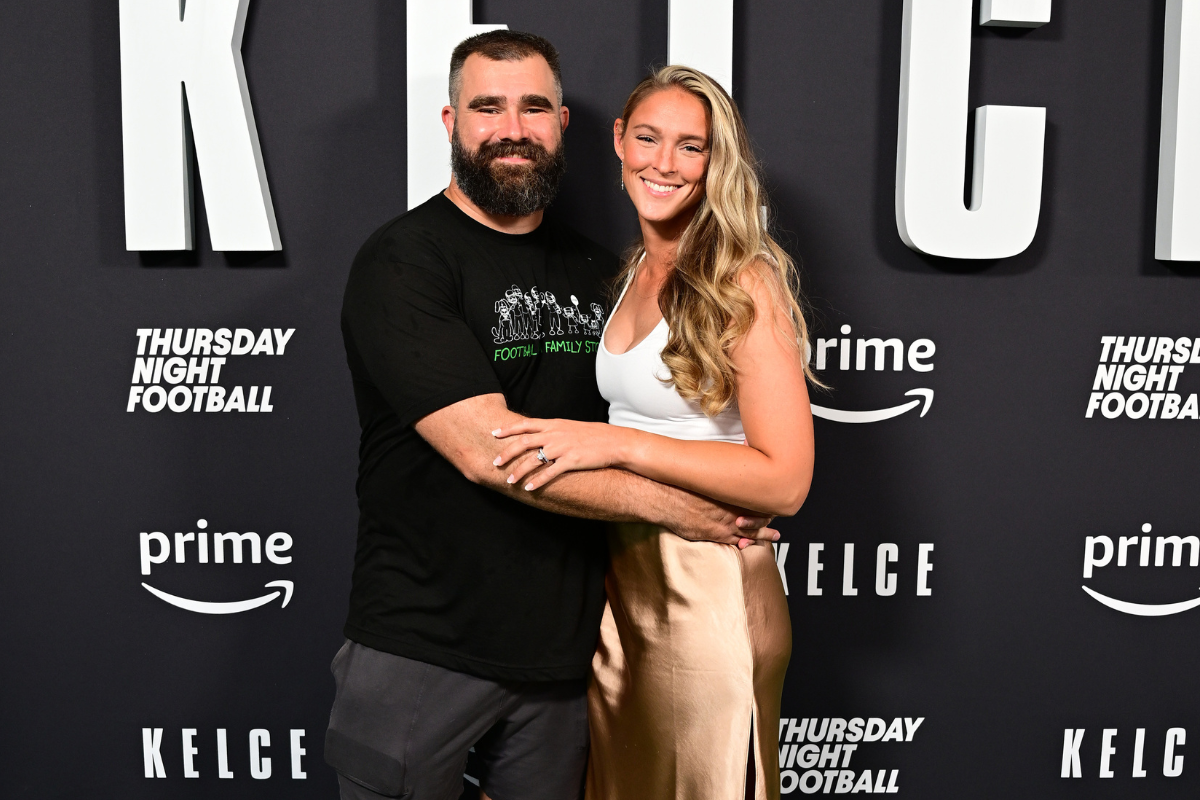 Jason Kelce's wife Kylie Kelce weighs in on his viral dancing video