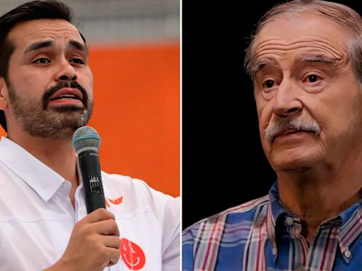 Máynez explota contra Vicente Fox tras pedirle que decline a favor de Xóchitl Gálvez: “No pasaría un examen de redacción”