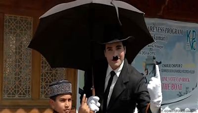 J-K: India's very own 'Charlie Chaplin' launches voter awareness drive from Srinagar
