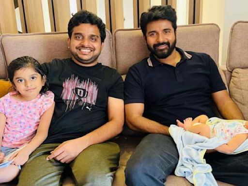 Picture perfect moment: First look of Sivakarthikeyan's newborn son Pavan with director Ravikumar wins over internet