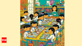 Optical Illusion: Spot the Hidden Button in Classroom Lunch Scene! | - Times of India