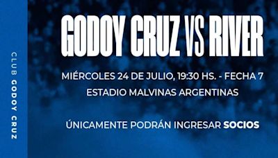 La decisión que tomó Godoy Cruz de cara a partido contra River