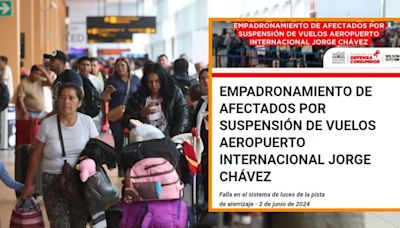 Congreso empadrona a pasajeros afectados en el Aeropuerto Jorge Chávez: este es el link de registro 2024