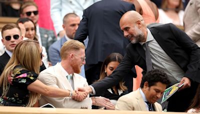 Pep Guardiola, presente en Wimbledon