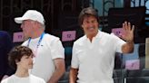 Tom Cruise and Ariana Grande watch Simone Biles compete at Paris Olympics