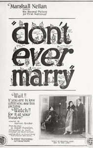 Don't Ever Marry