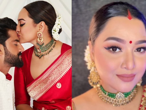 Shubhangi Burbure: This beauty influencer's Sonakshi Sinha reception makeup look is going viral | See post | - Times of India