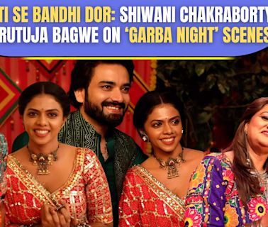 Maati Se Bandhi Dor on location: Shiwani Chakraborty and Rutuja Bagwe show their garba look