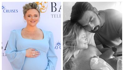 Emily Atack flooded with support from famous friends as she welcomes first child and reveals sweet name