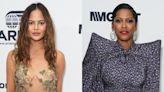 ...Teigen Elevates Sheer Trend With Floral Embellishments, Tamron Hall Opts for Exaggerated Statement Shoulders and More From the 2024 ...