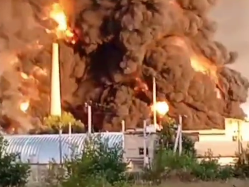 Ukraine struck airbase, oil depot, and energy facility in Russia overnight, source says