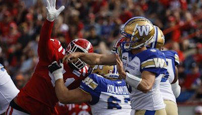 Collaros on the sidelines as winless Bombers prepare to host Redblacks