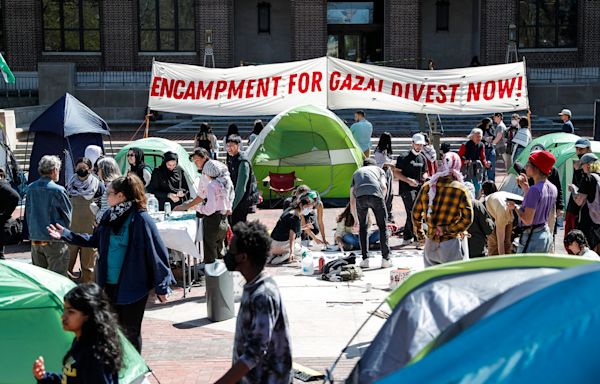 University of Michigan students set up tent encampment, demand divestment from Israel