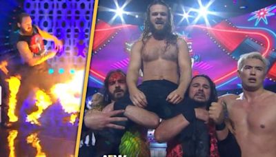 The Elite Win Anarchy in the Arena at AEW Double or Nothing, Despite Jack Perry Being Set on Fire